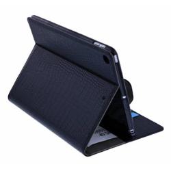 iPad 2017 (9.7 inch) Luxe Zwart Krokodillen Skin Book Type