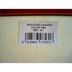 Hoes voor Apple Ipad2 Rood Leer