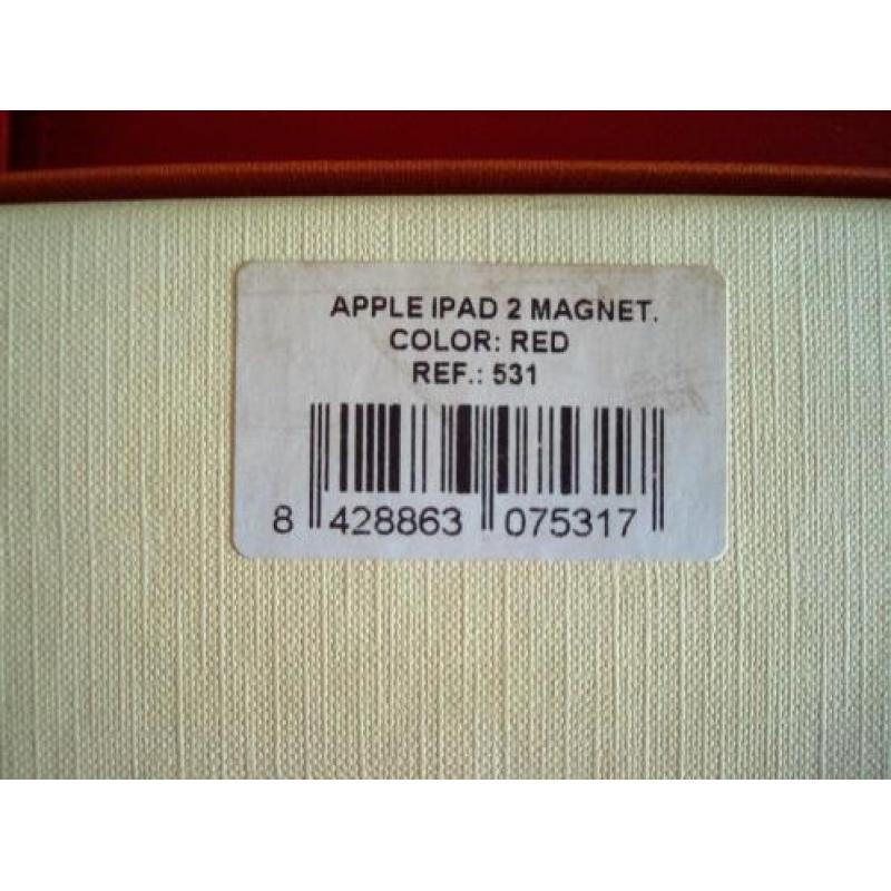 Hoes voor Apple Ipad2 Rood Leer