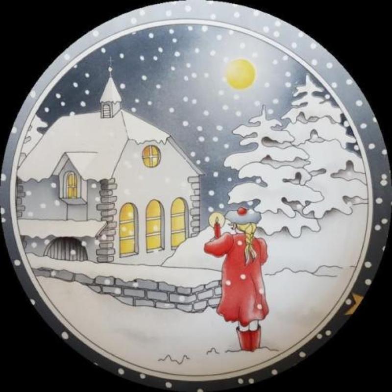 Kerstschaal van Villeroy en Boch, " Kerst mis"