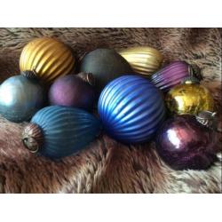Vintage kerstballen + Heksenballen