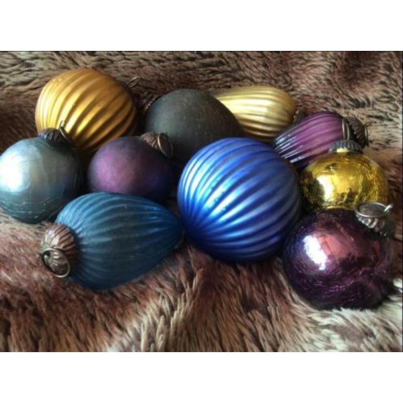 Vintage kerstballen + Heksenballen