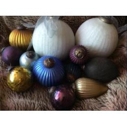 Vintage kerstballen + Heksenballen