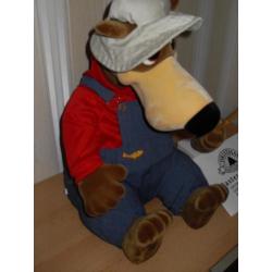 nieuw in doos baxter de vissende kerst beer bear op stroom