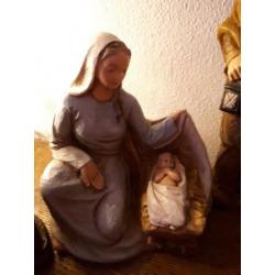 Kerststalbeelden polyserin 18 delen.