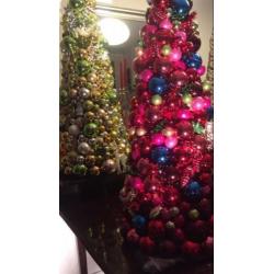 Prachtige kunst kerstbomen