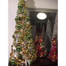 Prachtige kunst kerstbomen