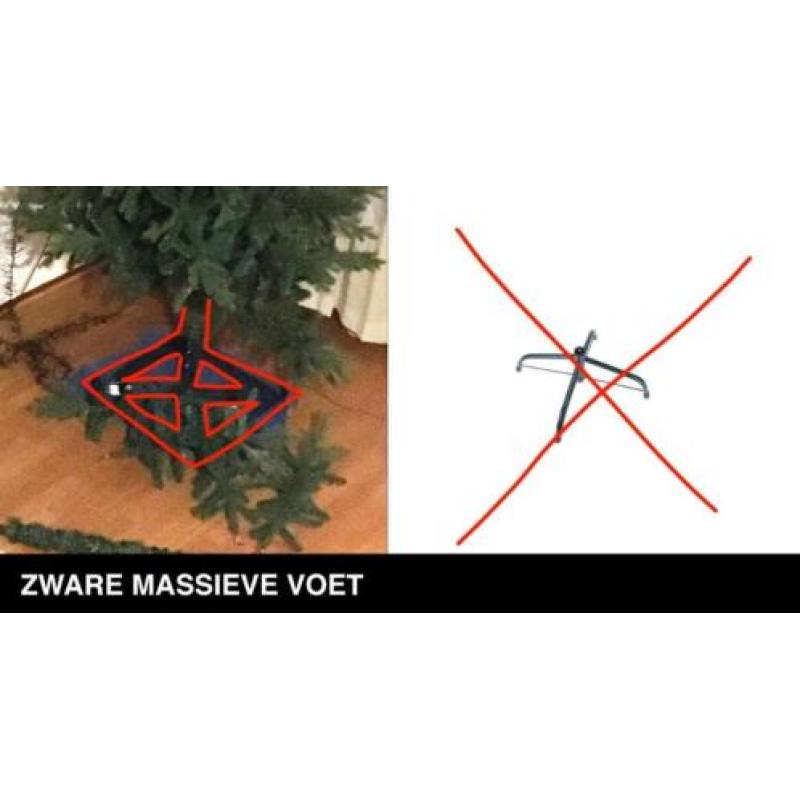 Grote kunstkerstboom (bijna 4 meter) Zeer hoge kwaliteit!