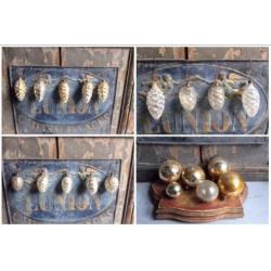20 antieke kerstballen samen €32,- *tres jolie*