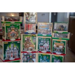 Lemax kerstdorp met veel huisjes te koop