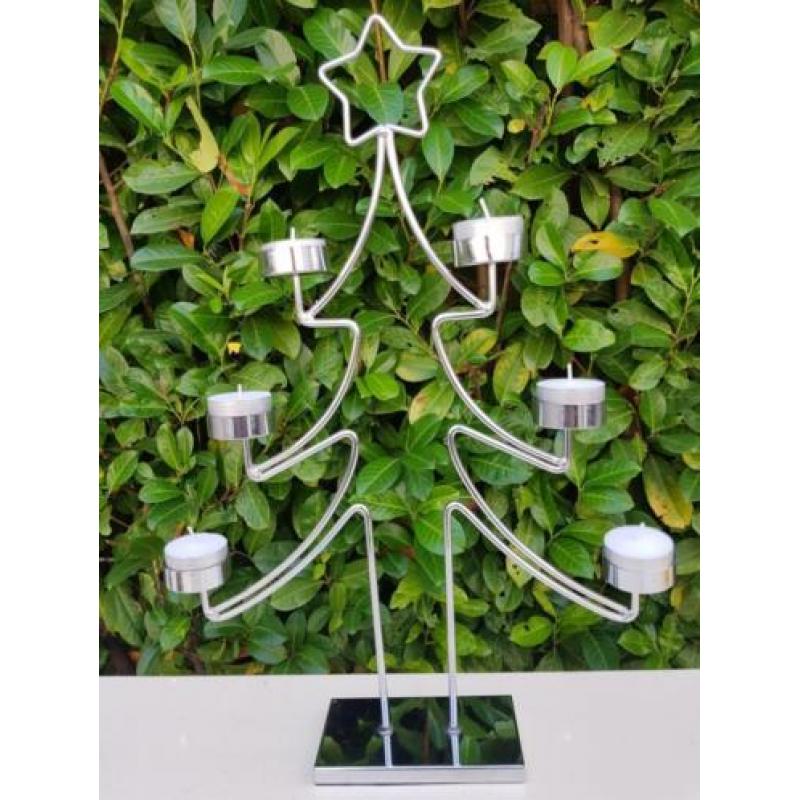 Kerstboom waxinelichthouder 45 cm !