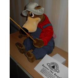 nieuw in doos baxter de vissende kerst beer bear op stroom
