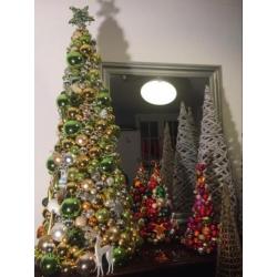 Prachtige kunst kerstbomen
