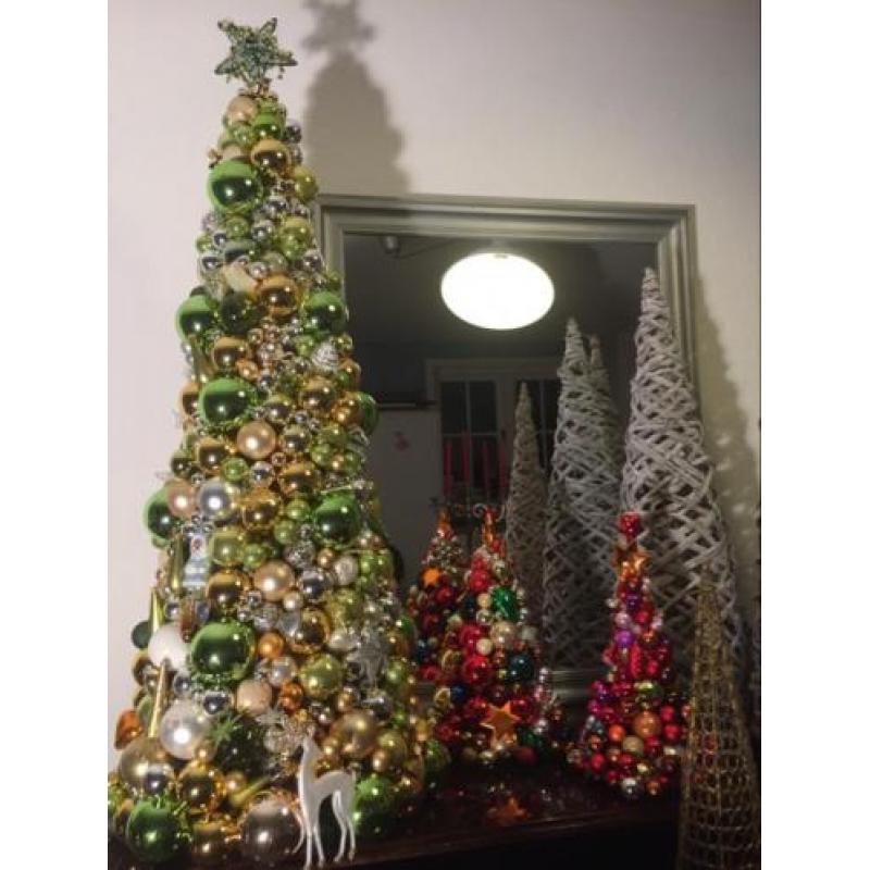 Prachtige kunst kerstbomen