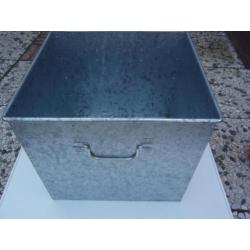 Grote stevige aluminium opberg-/plantenbak