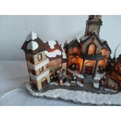 Prachtig verlichte kerk