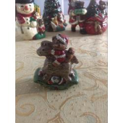 4 Vintage kerst kaarsen