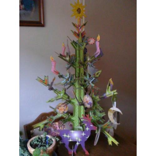 Puzzel Kerstboom van stevig karton
