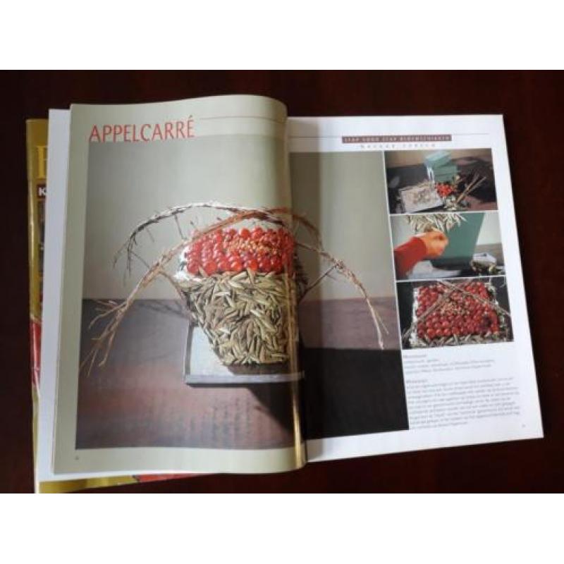 Kerst bloemschikken en kerstspecial, 2 kersttijdschriften