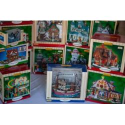 Lemax kerstdorp met veel huisjes te koop