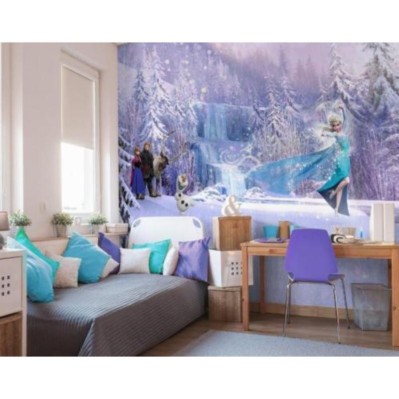 Frozen fotobehang Forest,Frozen behang Elsa Gratis verzenden