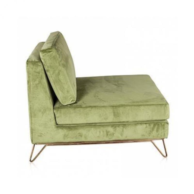 Honaw lounge chair velvet mos