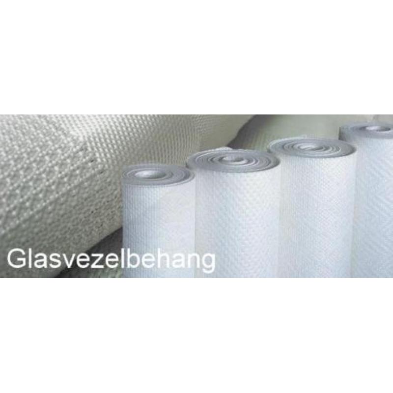 Glasweefsel behang standaard ruit en visgraat