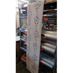 Beige bruin bloem vliesbehang €5,50 op=op