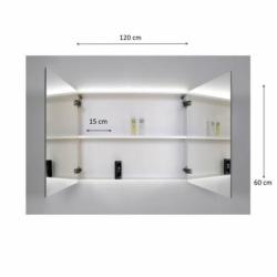 Spiegelkast Sanicare Qlassics Ambiance 120 cm 2 Deuren An...