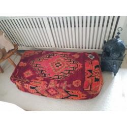 Authentieke Marokkaanse vintage Boujaad dubbele poef XXL