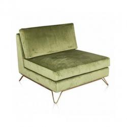 Honaw lounge chair velvet mos