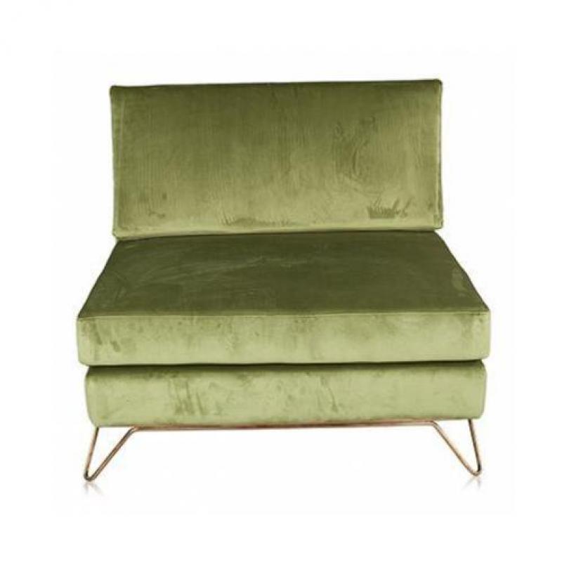 Honaw lounge chair velvet mos