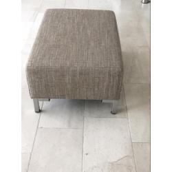 Trendhopper hocker/poef beige tinten, stof, izgst