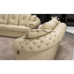 1150,- EXCLUSIEVE BANKSTELLEN met roesjes VERSACE BANK 3+2