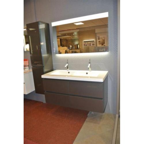 Badmeubel primabad exclusive met 4 lades + spiegel 120 cm -