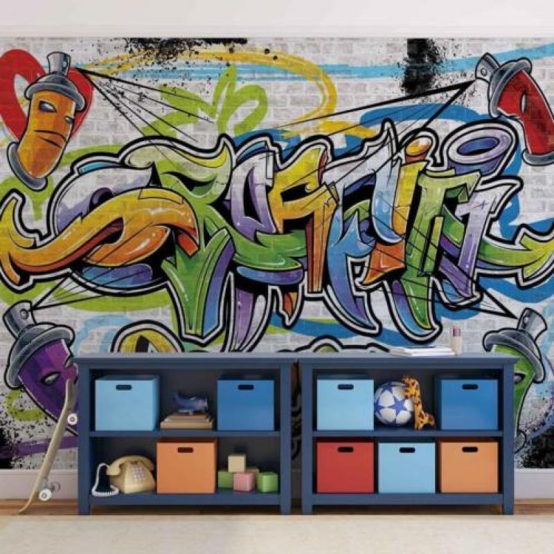Fotobehang GRAFFITI Gratis Lijm en Verzenden 11399