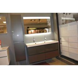 Badmeubel primabad exclusive met 4 lades + spiegel 120 cm -