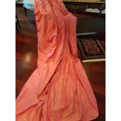 Luxe Taft Overgordijnen - Kleur Fuchsia