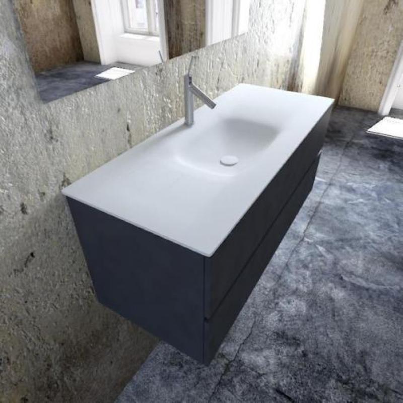Zaro Badmeubel met Solid Surface wastafel 120cm compleet
