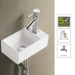 BWS Blong Xxs Rechts Fontein 305X180X110 Wit (Wastafels)
