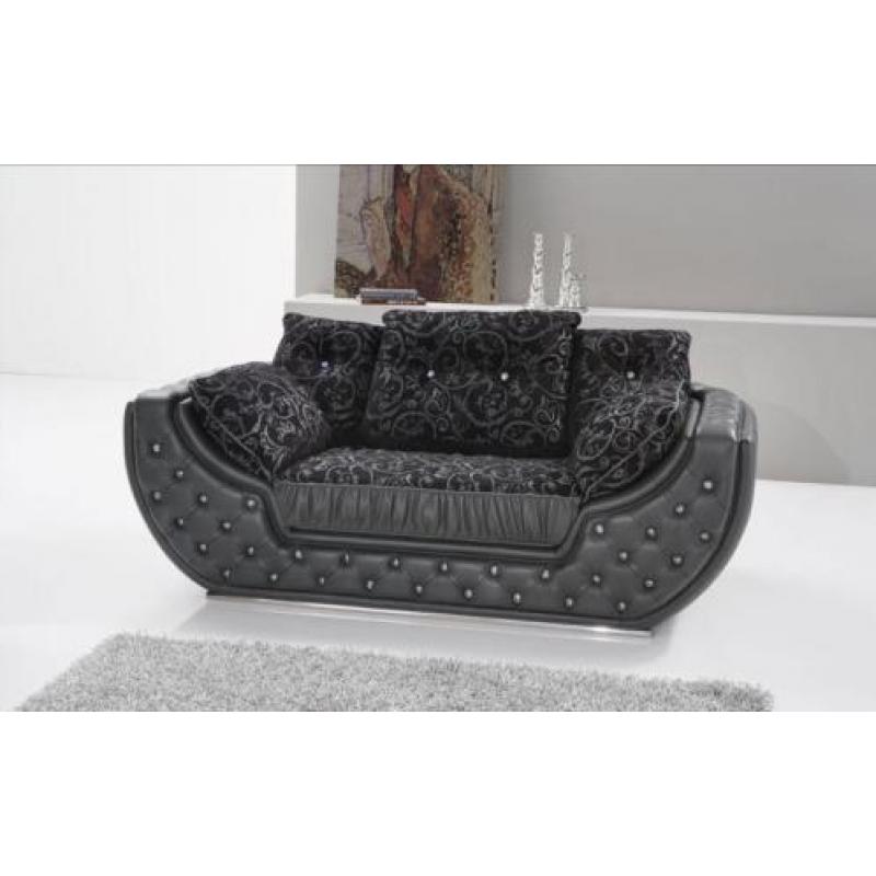 1150,- EXCLUSIEVE BANKSTELLEN met roesjes VERSACE BANK 3+2