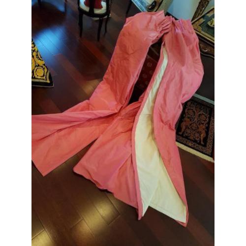 Luxe Taft Overgordijnen - Kleur Fuchsia