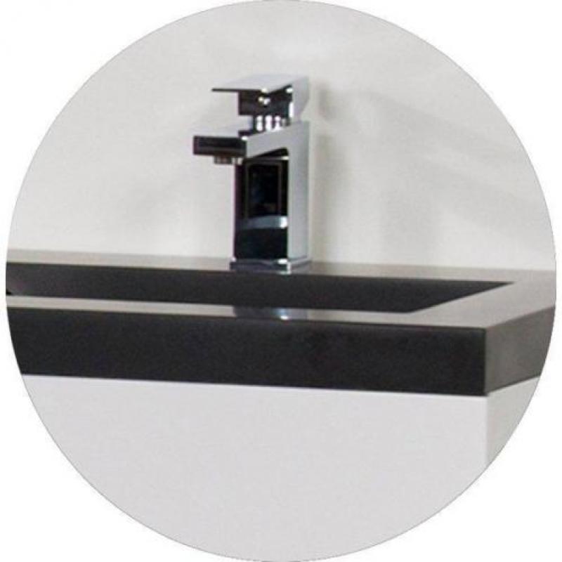 Saniclass Corestone 13 badmeubelset 100cm Wit 2 kraangaten