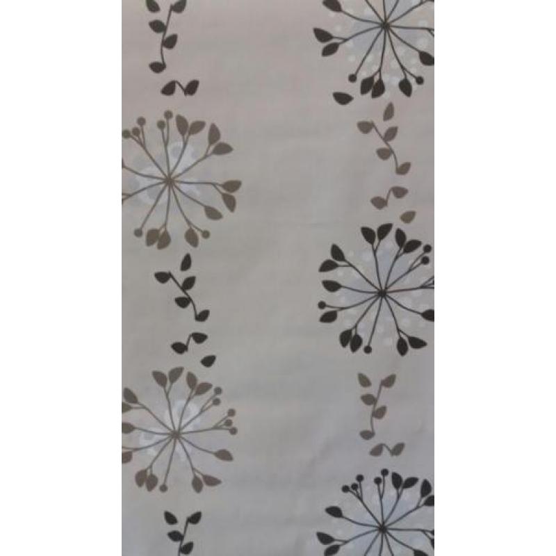 Beige bruin bloem vliesbehang €5,50 op=op