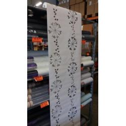 Beige bruin bloem vliesbehang €5,50 op=op