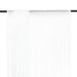 vidaXL Draadgordijn 140x250 cm wit 2 st
