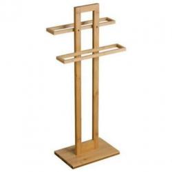 Handdoekrek bamboe - 37x25x85 - hout - 2 handdoekrekken