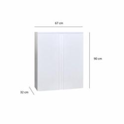 Kolomkast Sanicare Q7 2-Deurs Soft-Closing Greeploos 90x6...