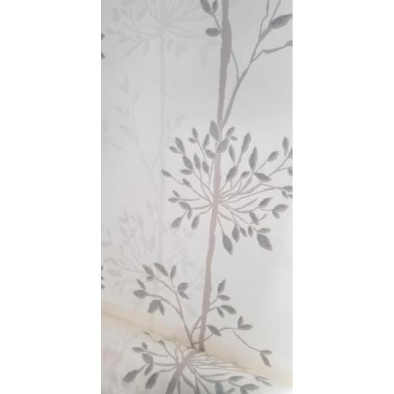 Behang bomen nieuw wit zilver glitter