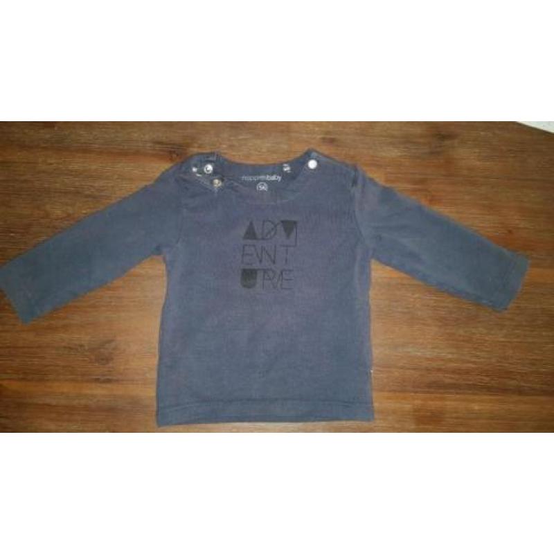 Longsleeve's / shirts lange mouwen mt 50/56 noppies, z8,hema